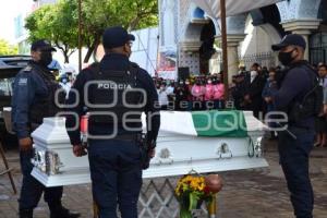 TEHUACÁN . HOMENAJE POLICÍA