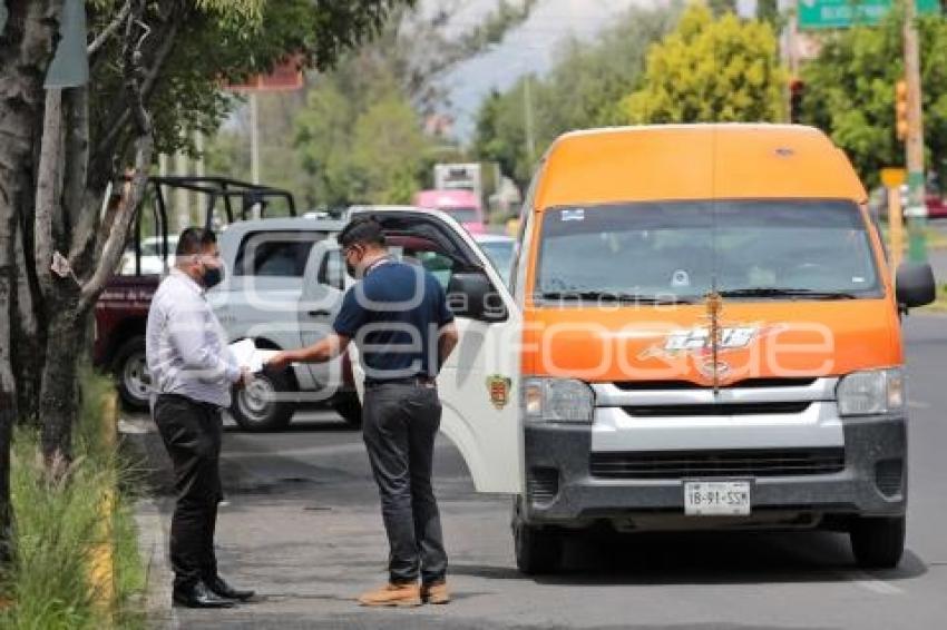 TRANSPORTE PÚBLICO . SUPERVISIÓN