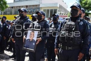 TEHUACÁN . HOMENAJE POLICÍA