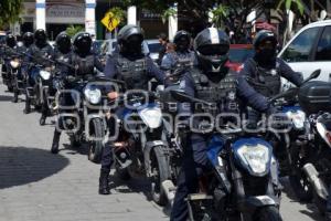 TEHUACÁN . HOMENAJE POLICÍA