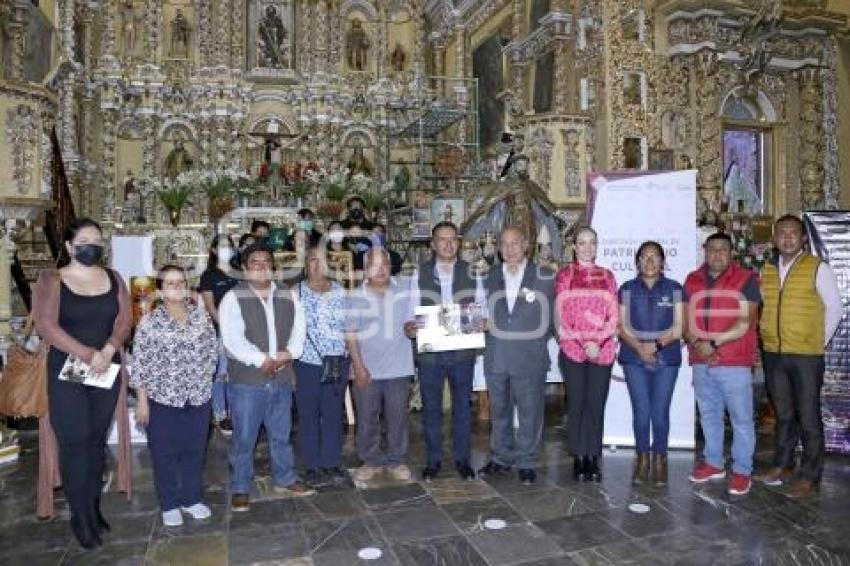 SAN ANDRÉS CHOLULA . ENTREGA DE LIENZOS