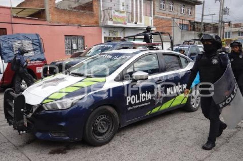 MERCADO HIDALGO . OPERATIVO POLICIACO