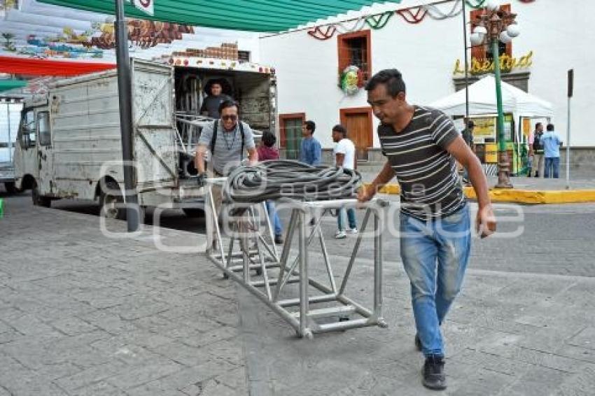 TLAXCALA . ESCENARIO FESTEJOS PATRIOS