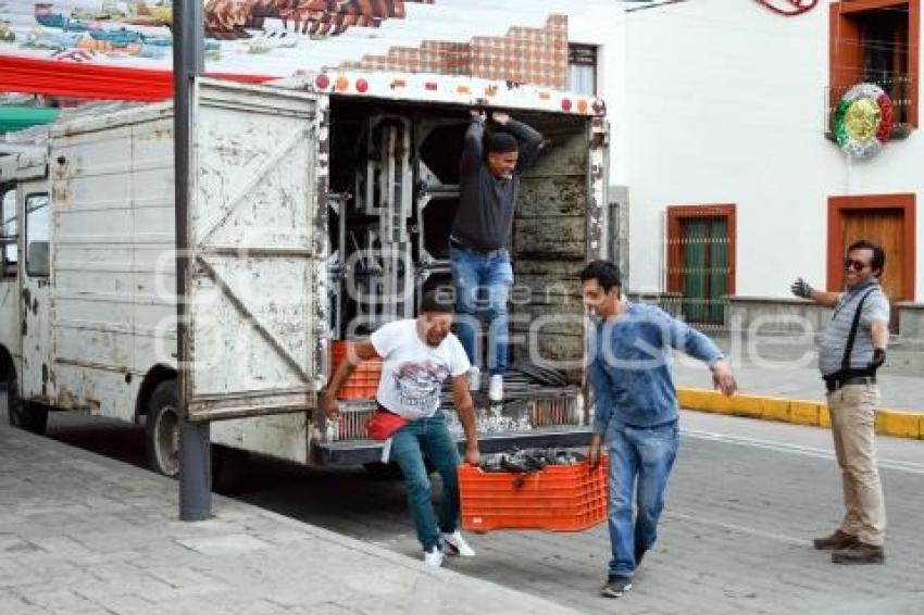 TLAXCALA . ESCENARIO FESTEJOS PATRIOS