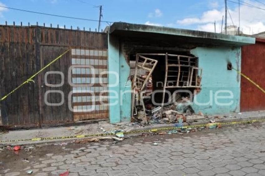 TEHUACÁN . EXPLOSIÓN PIROTECNIA