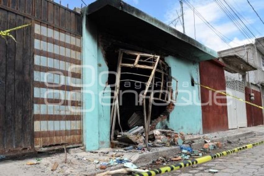 TEHUACÁN . EXPLOSIÓN PIROTECNIA