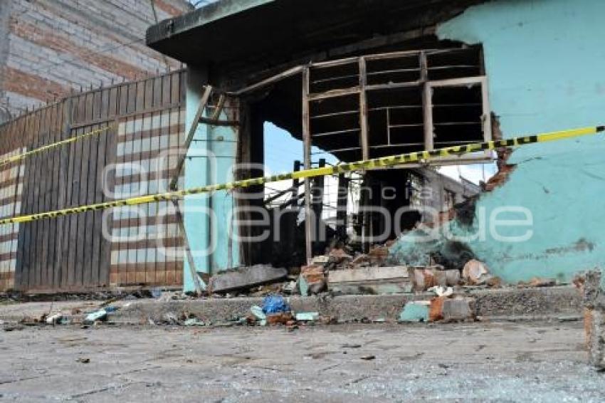 TEHUACÁN . EXPLOSIÓN PIROTECNIA