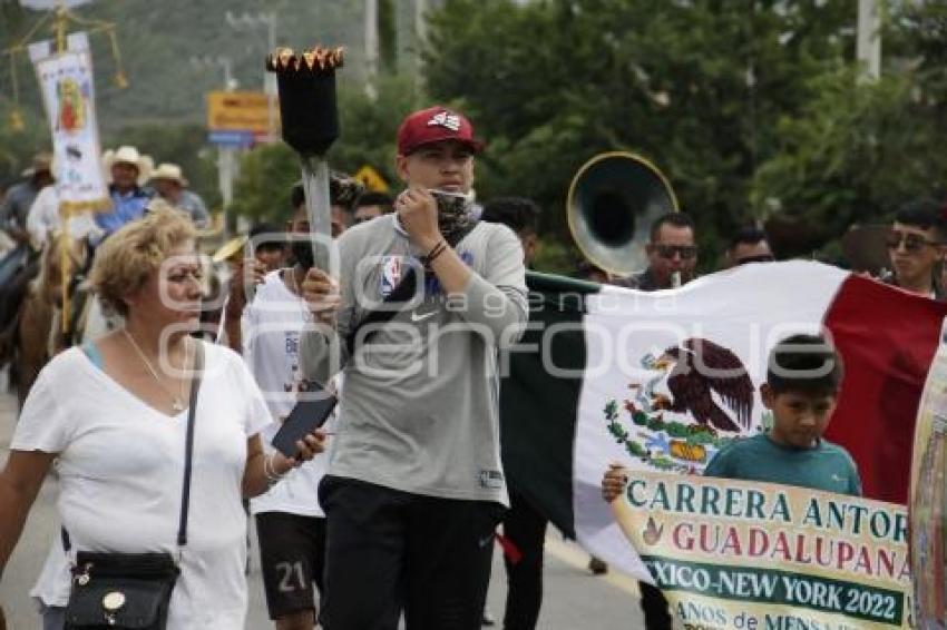 ACATLÁN . ANTORCHA GUADALUPANA