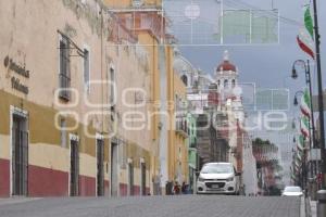 16 DE SEPTIEMBRE . CALLES VACÍAS