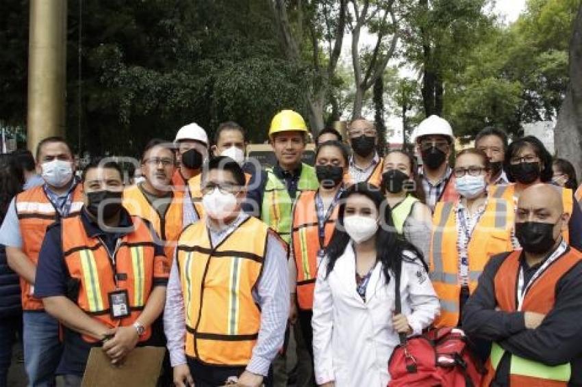 ZÓCALO . SIMULACRO DE SISMO