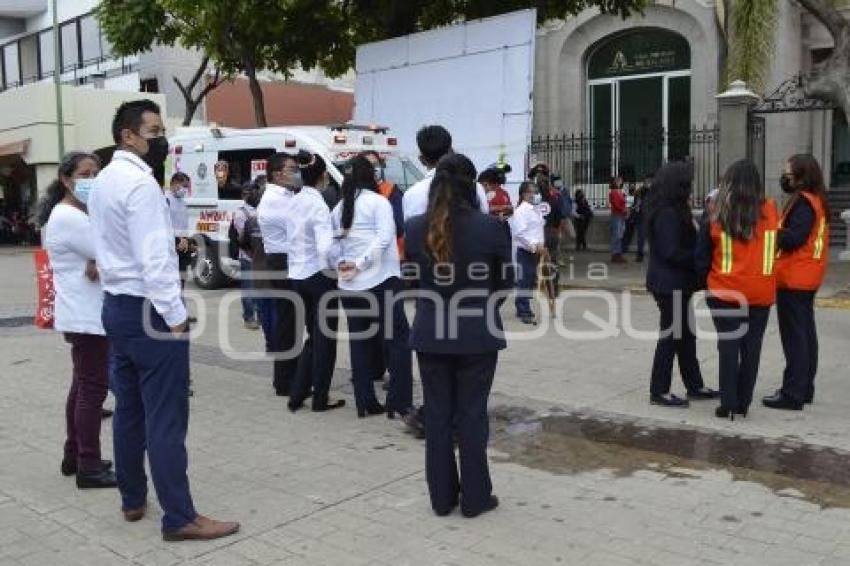 TEHUACÁN .  SIMULACRO SISMO