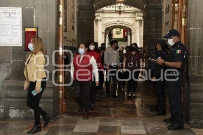 ZÓCALO . SIMULACRO DE SISMO