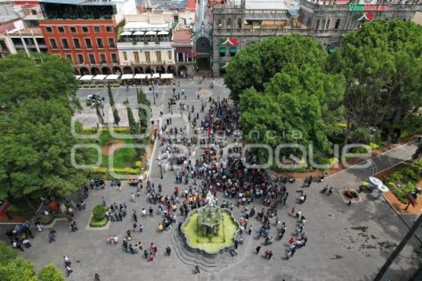 SIMULACRO SISMO . ZÓCALO