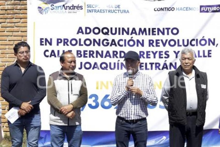 SAN ANDRÉS CHOLULA . ADOQUINAMIENTO