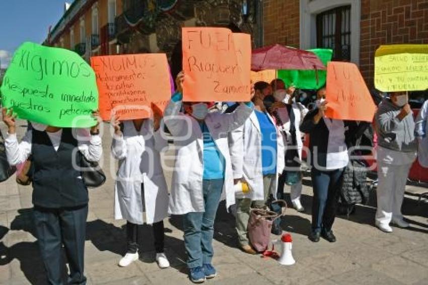 TLAXCALA . PROTESTA SNTSA