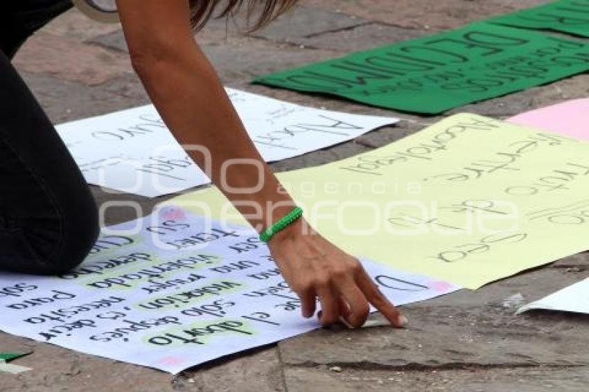 ATLIXCO . MANIFESTACIÓN LEGALIZACIÓN ABORTO