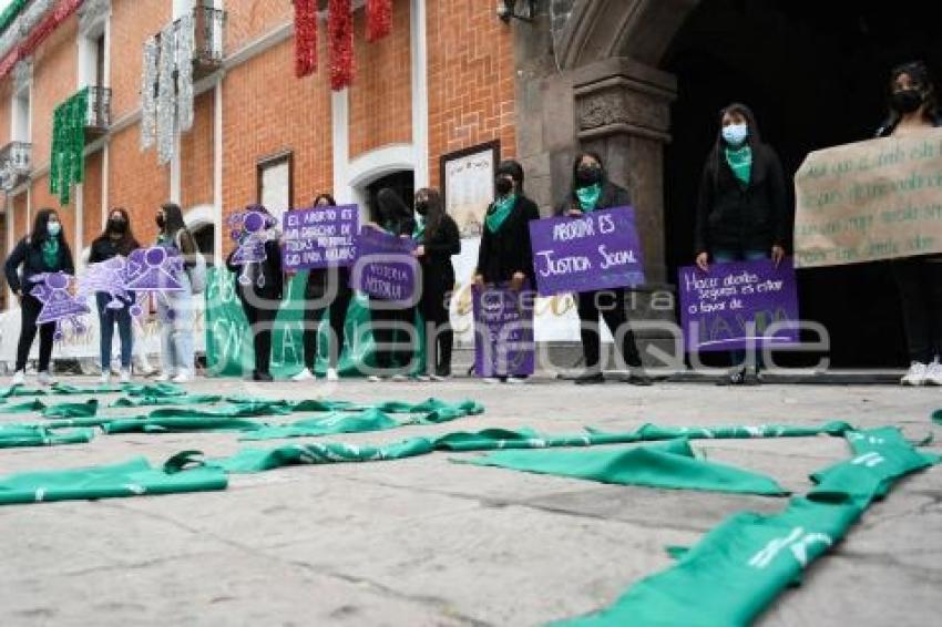 TLAXCALA . MANIFESTACIÓN LEGALIZACIÓN ABORTO