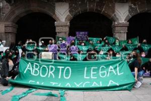 TLAXCALA . MANIFESTACIÓN LEGALIZACIÓN ABORTO