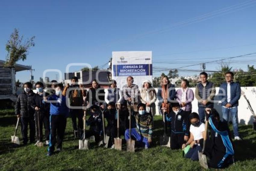 SAN ANDRÉS CHOLULA . JORNADA DE FORESTACIÓN