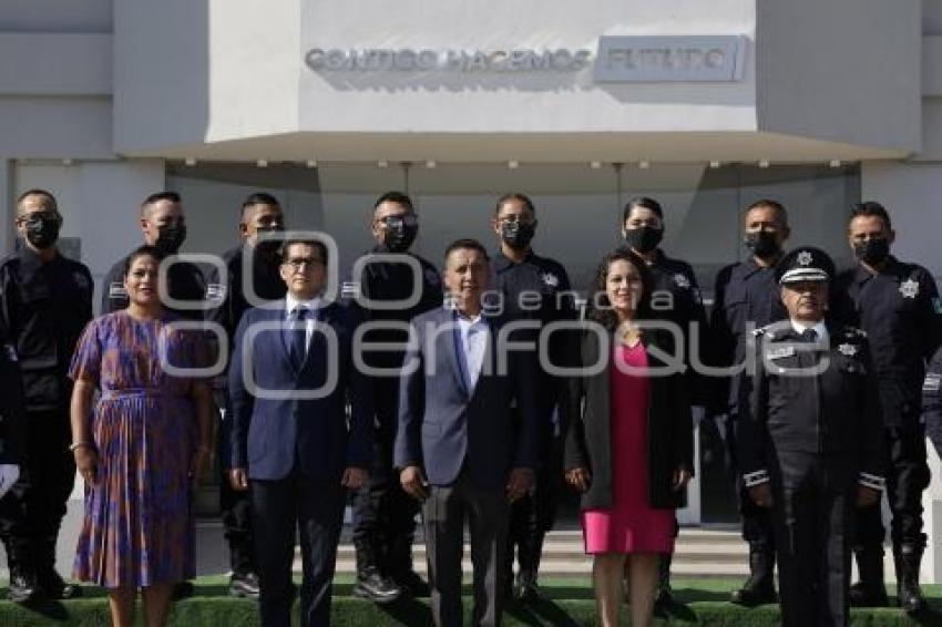 SAN ANDRÉS CHOLULA . GRADUACIÓN DE POLICÍAS