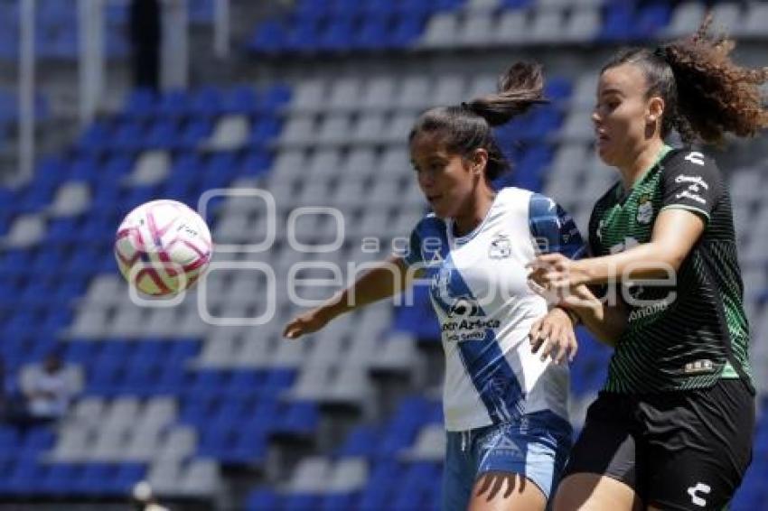 FÚTBOL FEMENIL . PUEBLA VS SANTOS