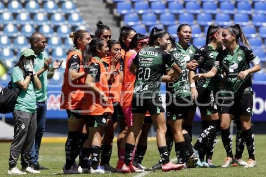 FÚTBOL FEMENIL . PUEBLA VS SANTOS