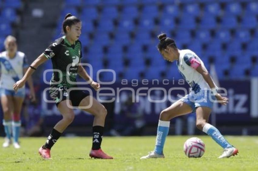 FÚTBOL FEMENIL . PUEBLA VS SANTOS
