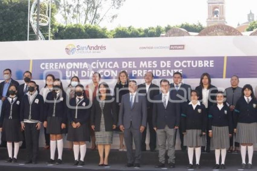 SAN ANDRÉS CHOLULA . CEREMONIA OCTUBRE