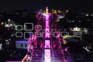 TLAXCALA . ILUMINACIÓN ROSA