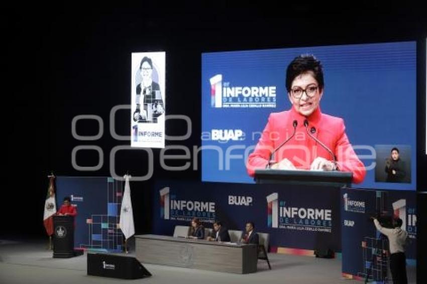 BUAP . INFORME RECTORA