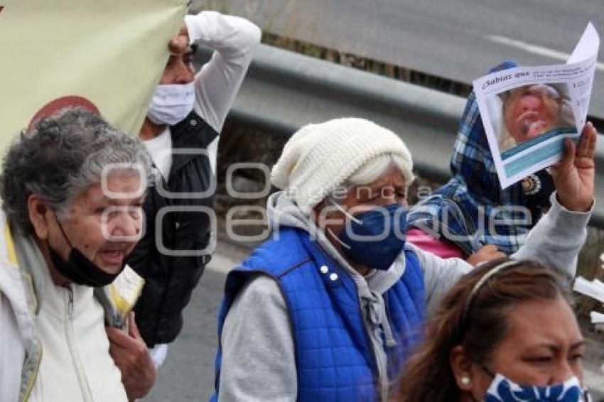 TLAXCALA . PEREGRINACIÓN A FAVOR DE LA VIDA