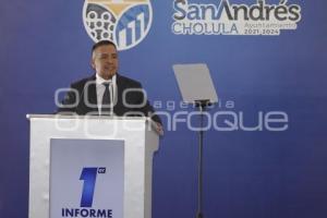 SAN ANDRÉS CHOLULA .  PRIMER INFORME