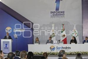 SAN ANDRÉS CHOLULA .  PRIMER INFORME