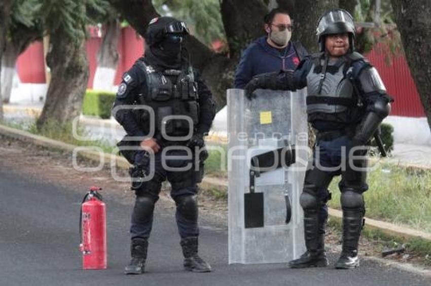 TLAXCALA . MANIFESTACIÓN NORMALISTAS