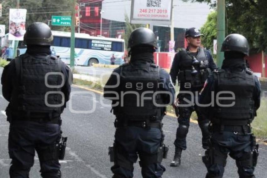 TLAXCALA . MANIFESTACIÓN NORMALISTAS