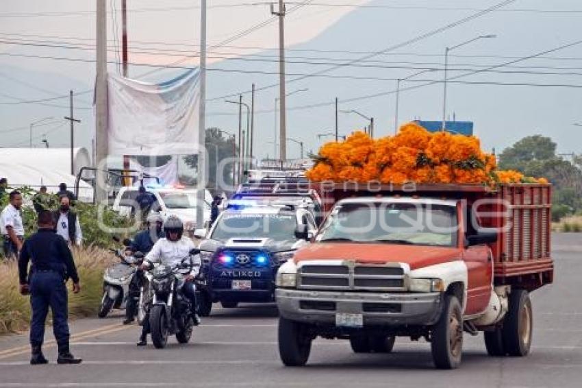 ATLIXCO . INICIO VENTA FLOR DE MUERTO