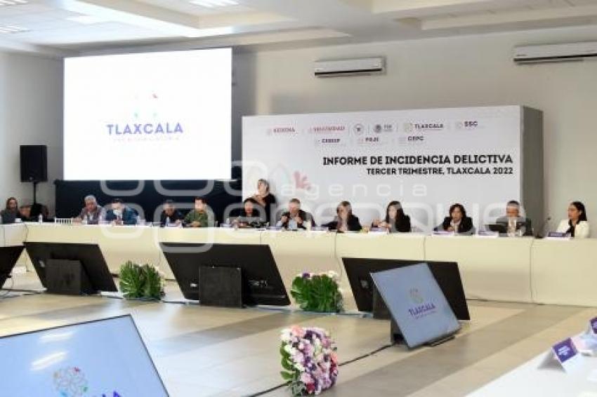 TLAXCALA . INFORME INCIDENCIA DELICTIVA