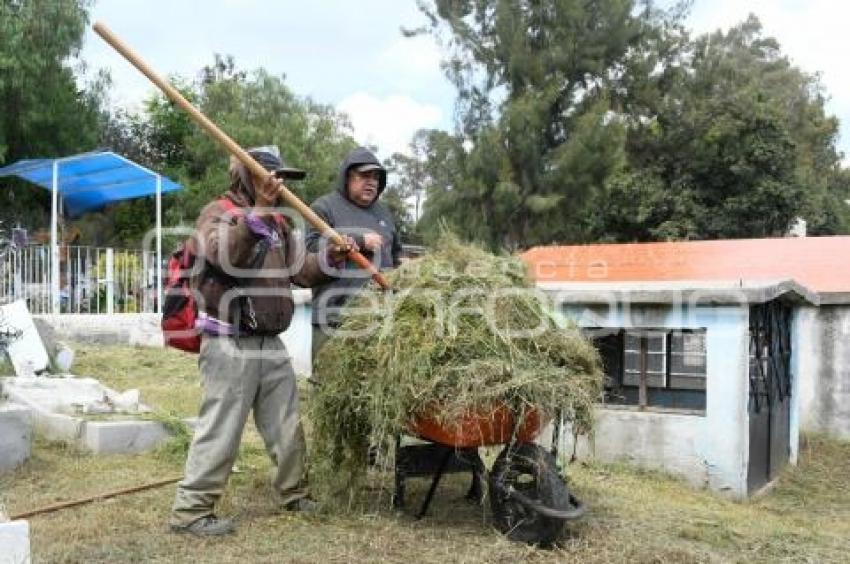 TLAXCALA . LIMPIEZA PANTEONES