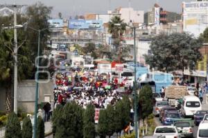 TEXMELUCAN . MANIFESTACIÓN COMERCIANTES