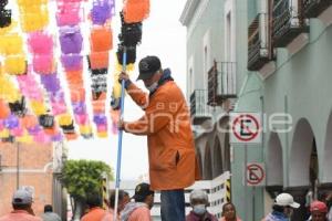 TLAXCALA . PREPARATIVOS DESFILE