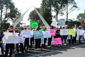 TLAXCALA . PROTESTA UNIVERSITARIA