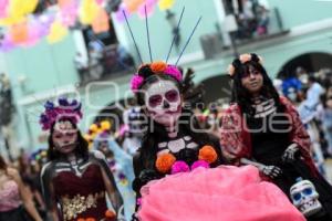 TLAXCALA . DESFILE DÍA DE MUERTOS