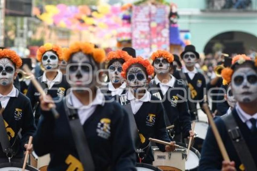 TLAXCALA . DESFILE DÍA DE MUERTOS