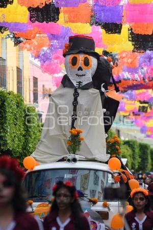 TLAXCALA . DESFILE DÍA DE MUERTOS