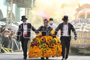 TLAXCALA . DESFILE DÍA DE MUERTOS