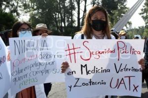 TLAXCALA . PROTESTA UNIVERSITARIA