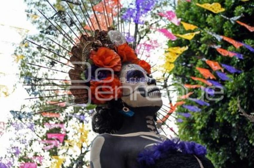 TLAXCALA . DESFILE DÍA DE MUERTOS