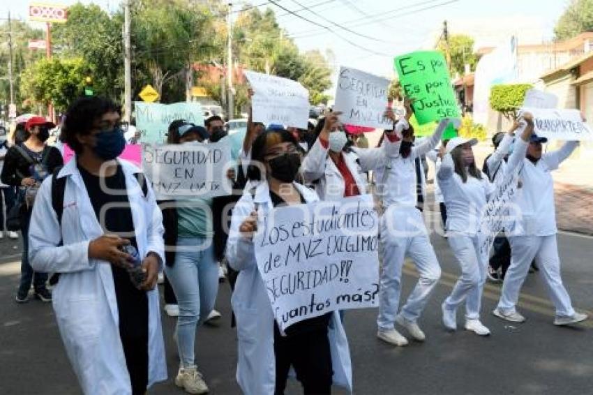 TLAXCALA . PROTESTA UNIVERSITARIA