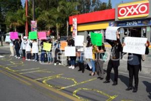 TLAXCALA . PROTESTA UNIVERSITARIA