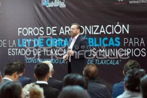 TLAXCALA . FORO LEY DE OBRA PÚBLICA